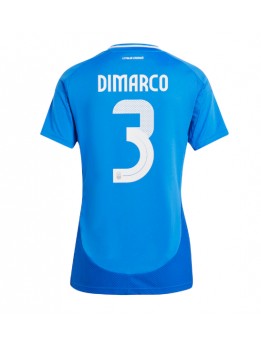 Italien Federico Dimarco #3 Heimtrikot für Frauen EM 2024 Kurzarm